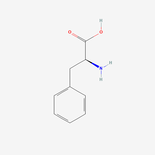 Estructura molecular 2D de Fenilalanina (C9H11NO2)