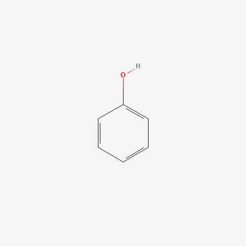 Estructura molecular 2D de Fenol (C6H5OH)