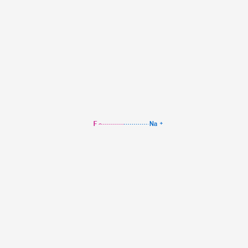Estructura molecular 2D de Fluoruro de sodio (NaF)