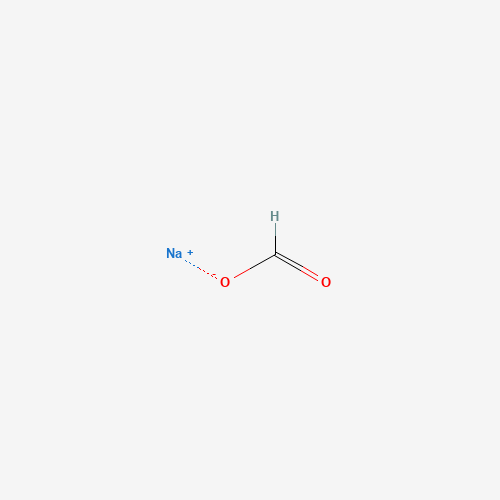 Estructura molecular 2D de Formiato de sodio (HCOONa)