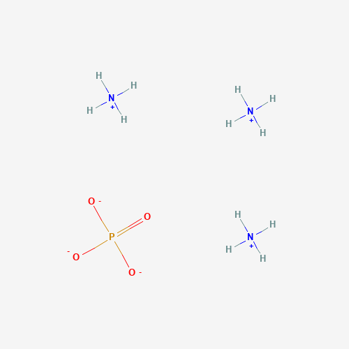 Estructura molecular 2D de Fosfato de amonio ((NH4)3PO4)