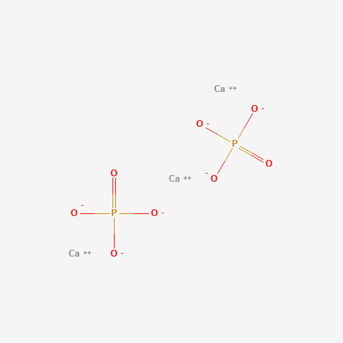 Estructura molecular 2D de Fosfato de calcio (Ca3(PO4)2)