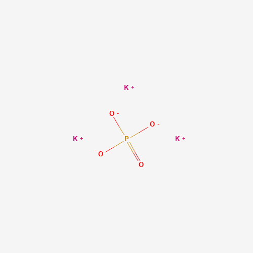 Estructura molecular 2D de Fosfato de potasio (K3PO4)