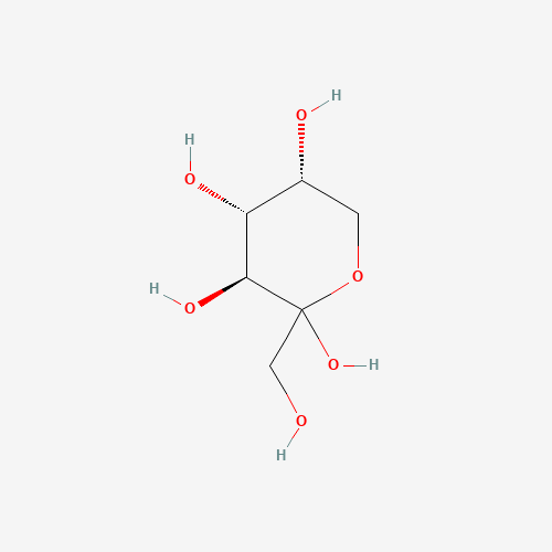 Estructura molecular 2D de Fructosa (C6H12O6)