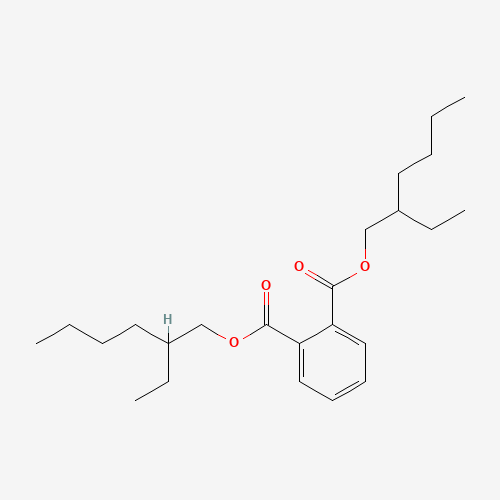 Estructura molecular 2D de DEHP (C24H38O4)