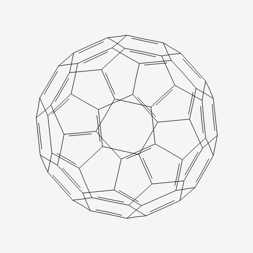 Estructura molecular 2D de Fullereno C60 (C60)