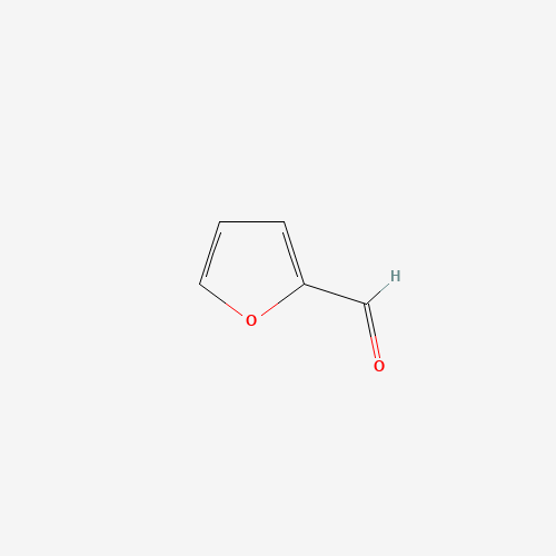 Estructura molecular 2D de Furfural (C5H4O2)