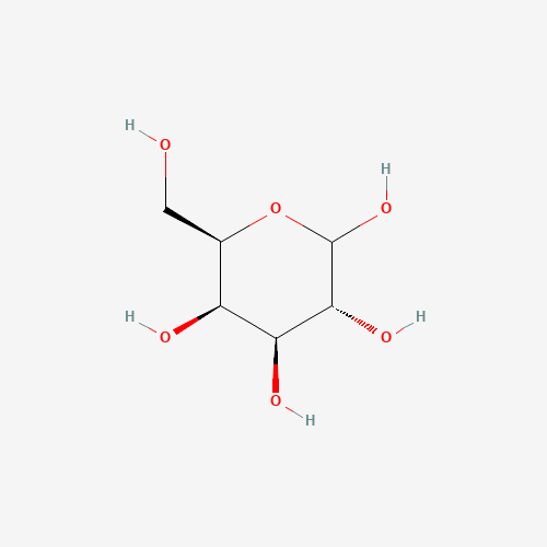 Estructura molecular 2D de Galactosa (C6H12O6)