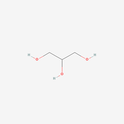Estructura molecular 2D de Glicerina (C3H8O3)