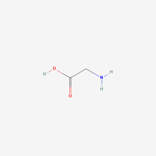 Estructura molecular 2D de Glicina (C2H5NO2)