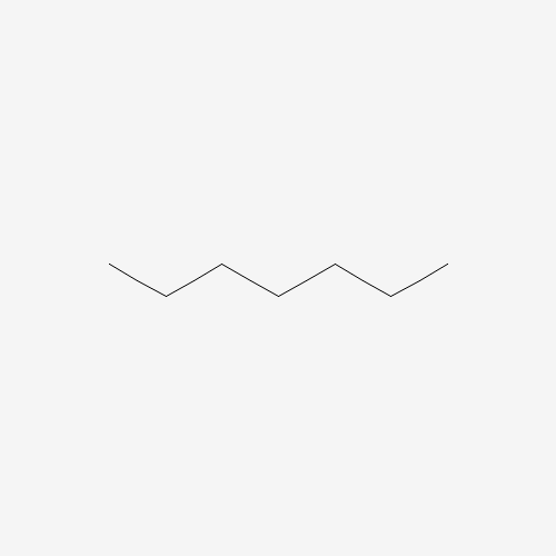Estructura molecular 2D de Heptano (C7H16)