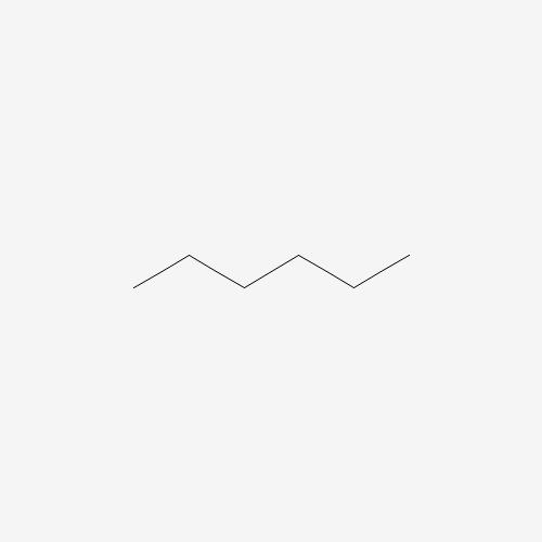 Estructura molecular 2D de Hexano (C6H14)
