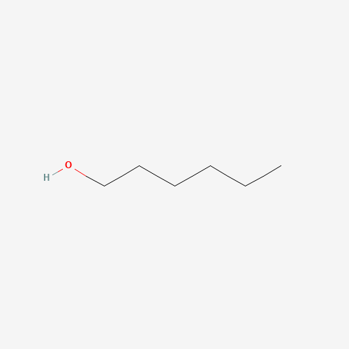 Estructura molecular 2D de 1-Hexanol (C6H13OH)