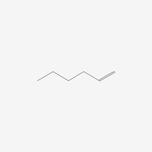Estructura molecular 2D de 1-Hexeno (C6H12)