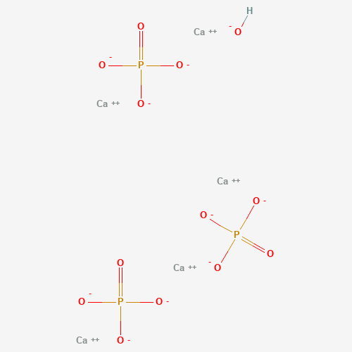 Estructura molecular 2D de Hidroxiapatita (Ca5(PO4)3OH)