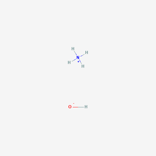 Estructura molecular 2D de Hidróxido de amonio (NH4OH)