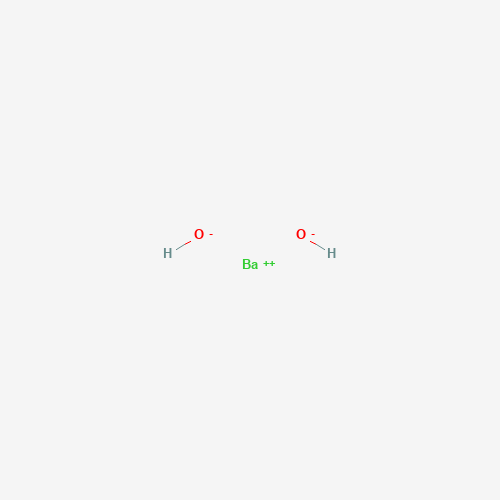 Estructura molecular 2D de Hidróxido de bario (Ba(OH)2)
