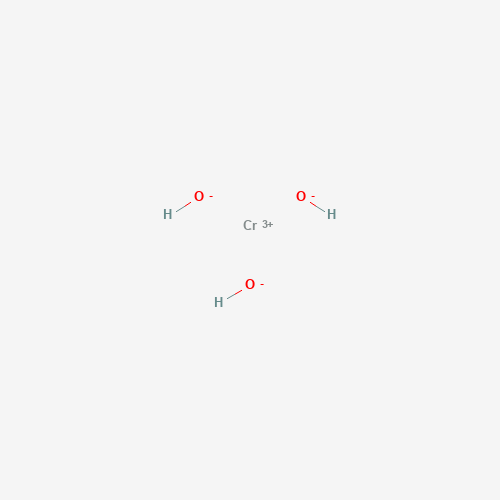 Estructura molecular 2D de Hidróxido de cromo (III) (Cr(OH)3)