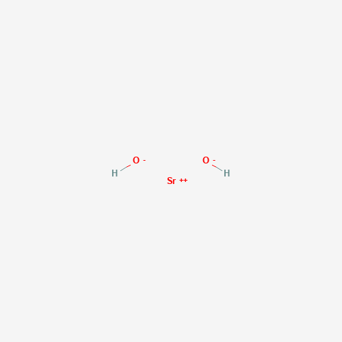 Estructura molecular 2D de Hidróxido de estroncio (Sr(OH)2)