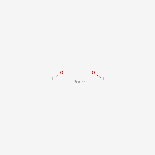 Estructura molecular 2D de Hidróxido de manganeso (II) (Mn(OH)2)