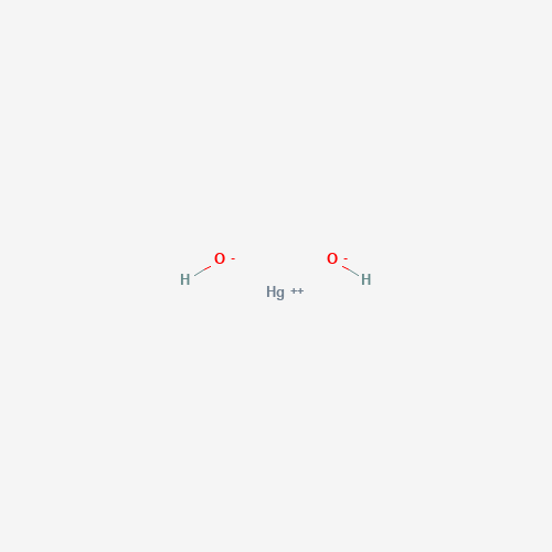 Estructura molecular 2D de Hidróxido de mercurio (II) (Hg(OH)2)