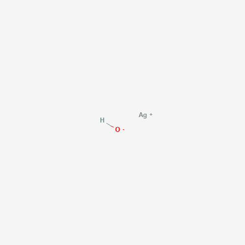 Estructura molecular 2D de Hidróxido de plata (AgOH)