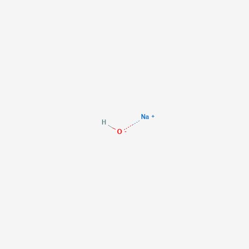 Estructura molecular 2D de Hidróxido de sodio (NaOH)