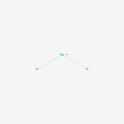 Estructura molecular 2D de Hidruro de bario (BaH2)