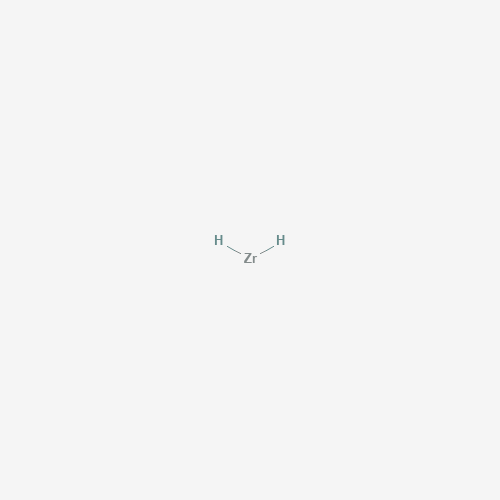 Estructura molecular 2D de Hidruro de zirconio (ZrH2)