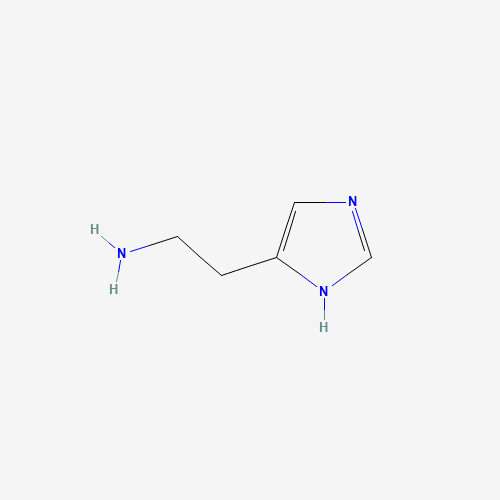 Estructura molecular 2D de Histamina (C5H9N3)