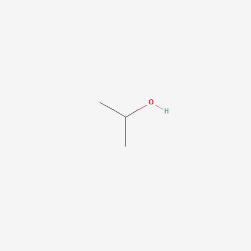 Estructura molecular 2D de 2-Propanol ((CH3)2CHOH)