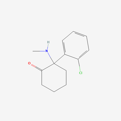 Estructura molecular 2D de Ketamina (C13H16ClNO)