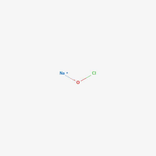 Estructura molecular 2D de Lejía doméstica (NaClO)