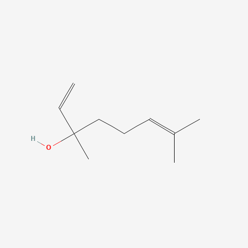 Estructura molecular 2D de Linalool (C10H18O)