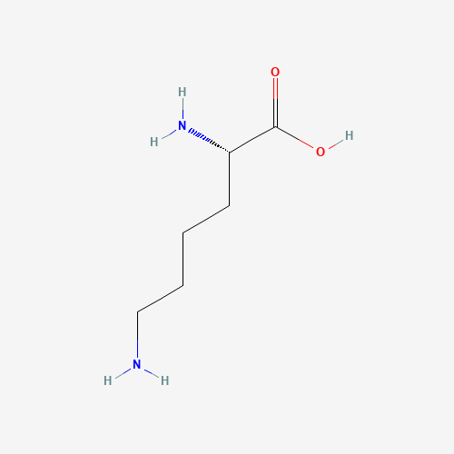 Estructura molecular 2D de Lisina (C6H14N2O2)