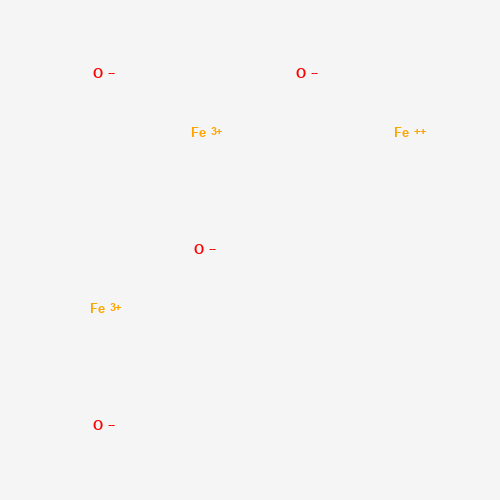 Estructura molecular 2D de Óxido ferroso-férrico (Fe3O4)