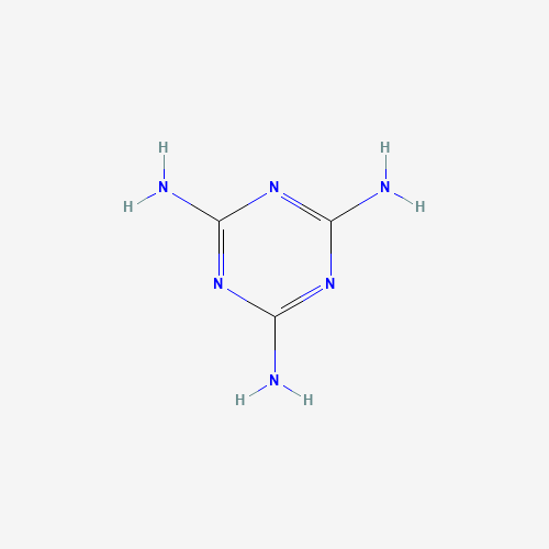 Estructura molecular 2D de Melamina (C3H6N6)