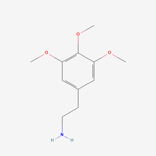 Estructura molecular 2D de Mescalina (C11H17NO3)