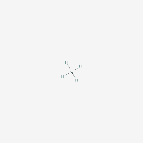 Estructura molecular 2D de Metano (CH4)