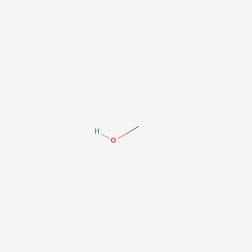 Estructura molecular 2D de Metanol (CH3OH)