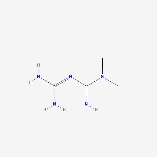 Estructura molecular 2D de Metformina (C4H11N5)