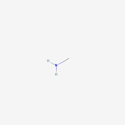 Estructura molecular 2D de Metilamina (CH3NH2)