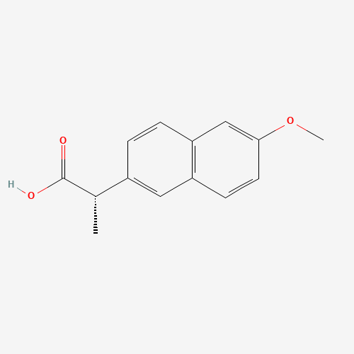 Estructura molecular 2D de Naproxeno (C14H14O3)