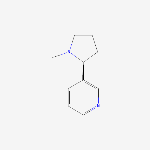 Estructura molecular 2D de Nicotina (C10H14N2)