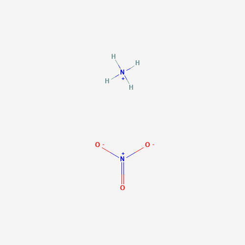 Estructura molecular 2D de Nitrato de amonio (NH4NO3)