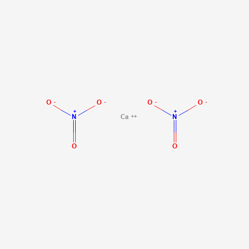 Estructura molecular 2D de Nitrato de calcio (Ca(NO3)2)