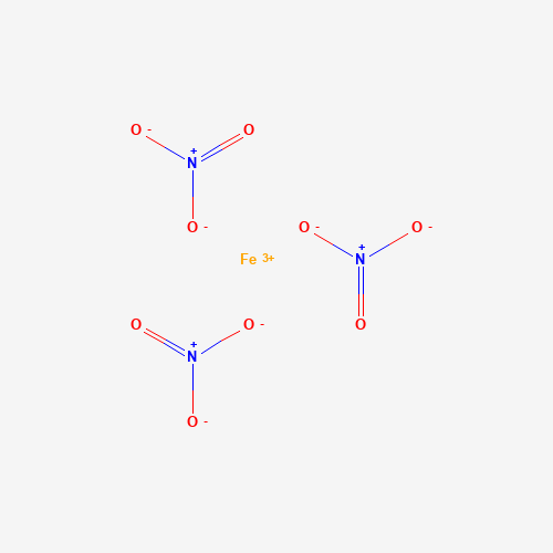 Estructura molecular 2D de Nitrato de hierro (III) (Fe(NO3)3)