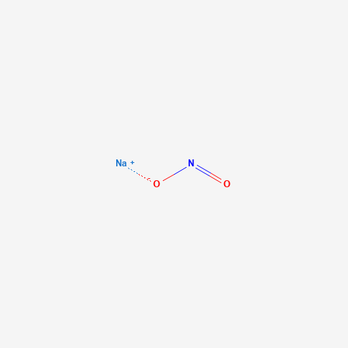 Estructura molecular 2D de Nitrito de sodio (NaNO2)