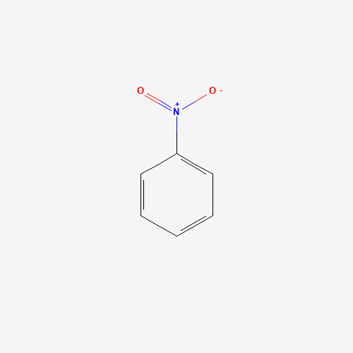 Estructura molecular 2D de Nitrobenceno (C6H5NO2)