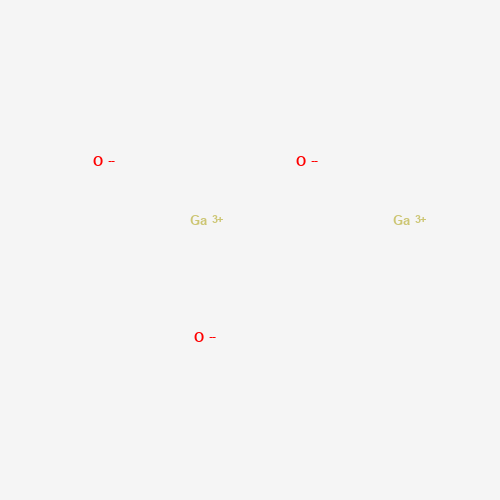 Estructura molecular 2D de Óxido de galio (III) (Ga2O3)